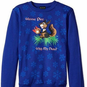 Alex Stephens Nuts Ugly Christmas Sweater - NWT